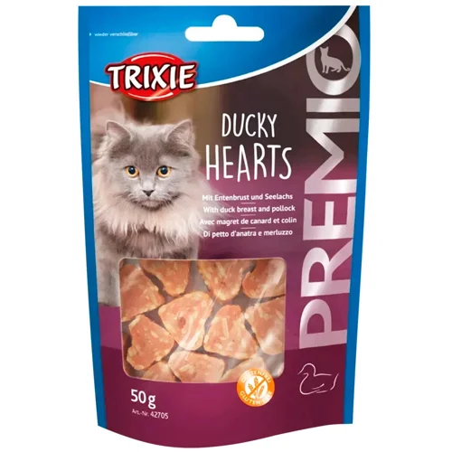 Ласощі для котів Trixie Premio Hearts з куркою та минтаєм 50г
