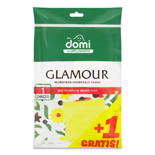 Серветка Мікрофібра Універсальна Glamour Domi, 1 шт
