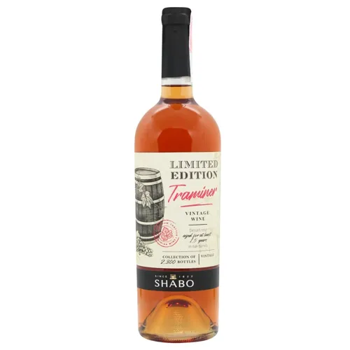 Вино Shabo Limited Edition Трамінер рожеве солодке 16% 0,75л