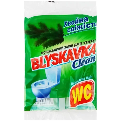 Освіжаючий засіб для унітазу Blyskavka Clean Хвойна свіжість 37г