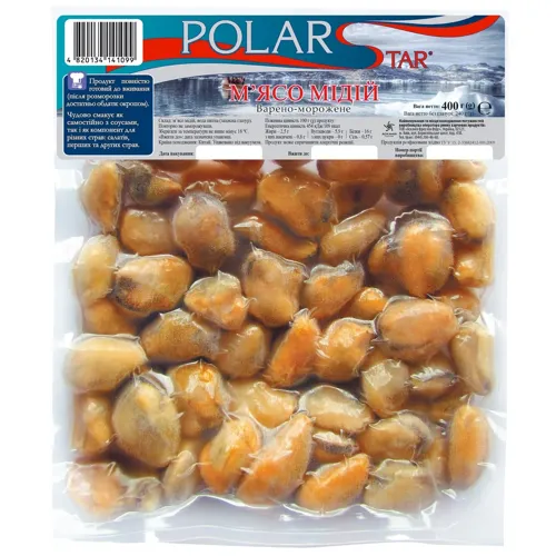 М’ясо мідій Polar Star варено-морожене 400г