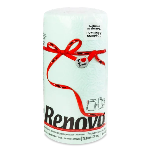 Рушники паперові Renova М'ята 2-шари, в/ґ, 2 шт