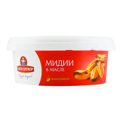 Мідії в олії Санта Бремор ст 300г