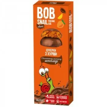 Конфета Bob Snail Улитка Боб з хурми в молочному шоколаді 30г