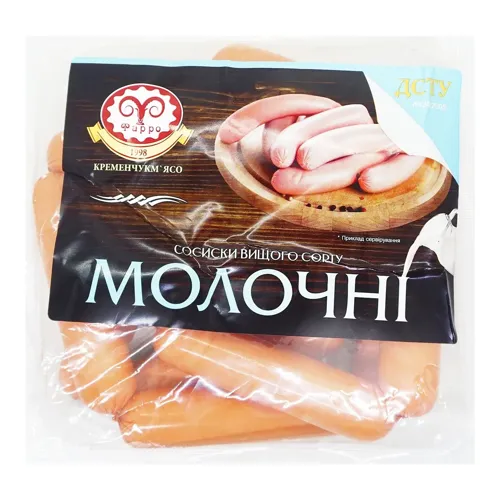Сосиски Фарро Молочні вищого сорту