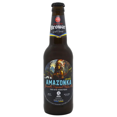 Пиво Volynski Browar Amazonka світле 5,5% 0,35л