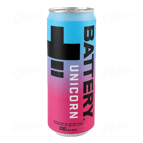 Напій енергетичний Battery Unicorn безалкогольний сильногазований, 330мл
