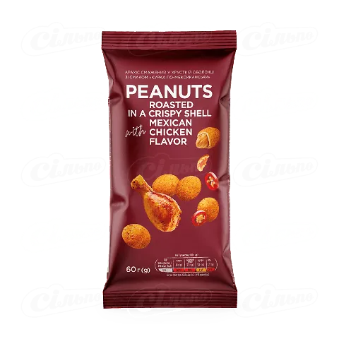 Арахіс «Премія»® у хрусткій оболонці зі смаком курки по-мексиканськи, 60г