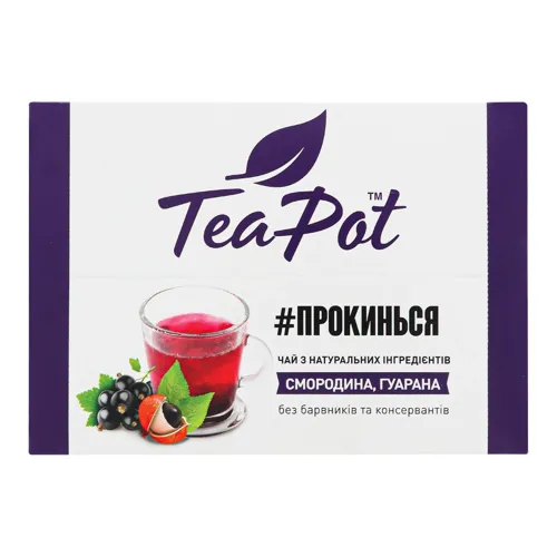 Чай концентрований «Смородина, гуарана» TeaPot м/у 180г