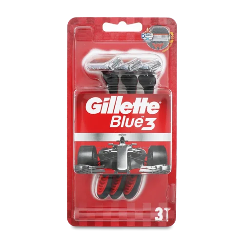 Гоління Чоловічі Набір Бритв Одноразових Blue 3 Gillette 3шт, в/к