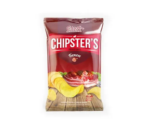 Чіпси Chipster's картопляні зі смаком бекону 70г