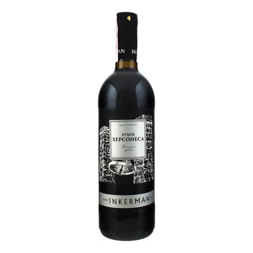 Вино 0.75л 10-14% червоне напівсухе Рубин Херсонесу Inkerman