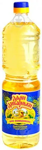 Олія соняшникова рафінована 1л ТМ Дари Диканьки