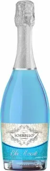 Алкогольний напій на основі вина Decordi Sorbello Blue Moscato голубе солодке 0.75л 5.5%