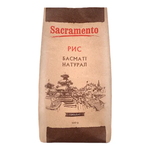 Рис Басматі натуральний Гімалаї Sacramento м/у 500г