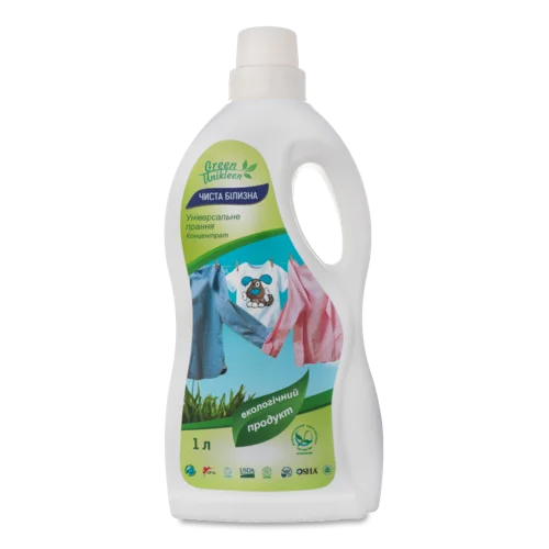 Засіб Для Прання Чиста Білизна Green Unikleen 1л