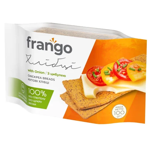 Хлібці Frango нутові з цибулею 100г