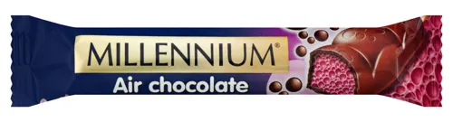 Шоколад Millennium Berry bubble пористий молочний 32г х14