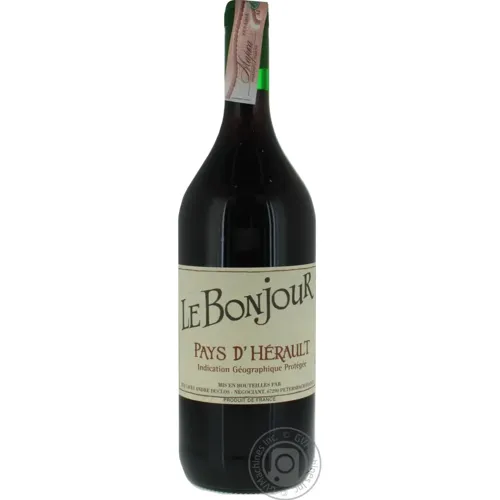 Le Bonjour Pays D Herault червоне сухе 11.5-12% 1л