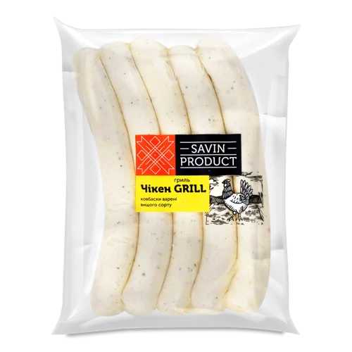 Ковбаски Варені Чікен Grill Savin Product, кг