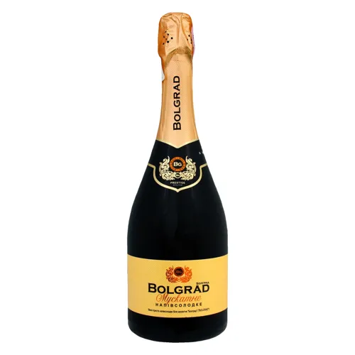 Вино ігристе Bolgrad Muscat біле напівсолодке 0.75л