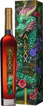 Коньяк AleXX Gold 0.375л 40% в подарочній упаковці