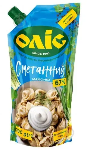 Майонез Сметанний 67% ТМ Оліс