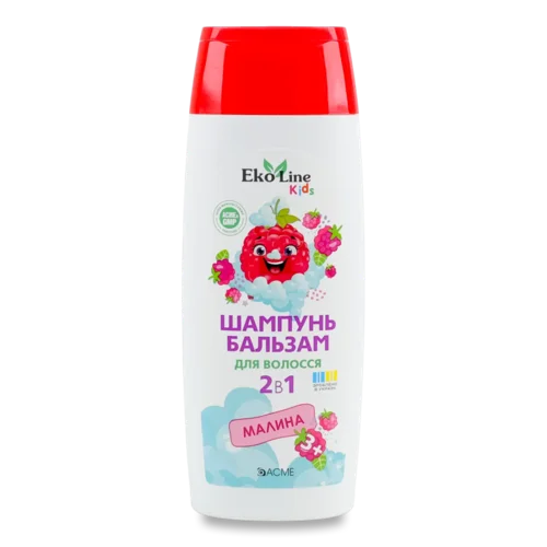 Шампунь-бальзам EkoLine Kids 2в1 Малина
