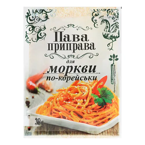 Пава Приправа 30г для моркви по-корейськи