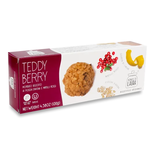 Печиво Mondo Di Laura Teddy Berry Вівсяне, В/ґ, 200г