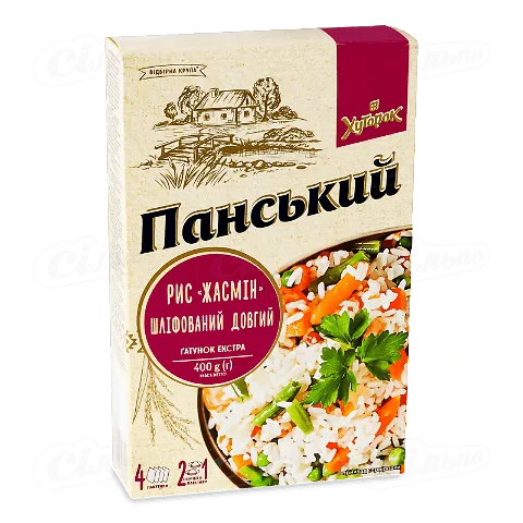 Рис Хуторок Панський Жасмін, 4*100г