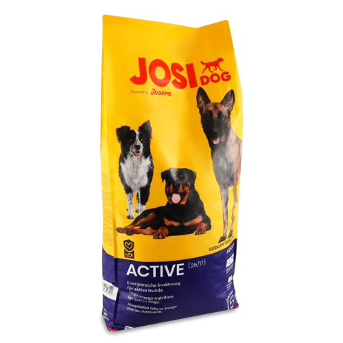 Корм Сухий Повнораціонний Для Дорослих Собак Active JosiDog, В/ґ, 15 кг