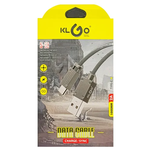 Кабель Klgo для передачі даних USB-Type-C 1м S-13