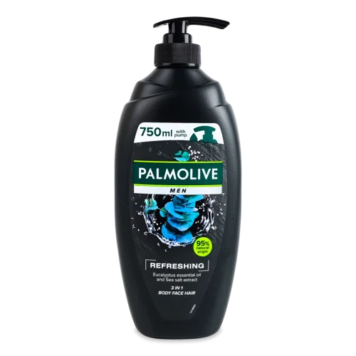 Гель для душу Men Palmolive Refreshing Еукаліптус з морською сіллю 3в1, п/пл, 750мл