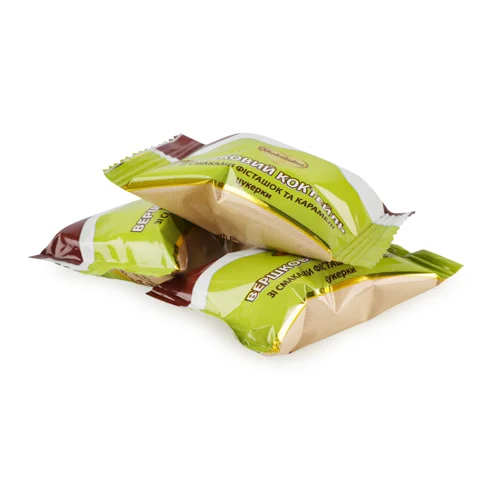 Цукерки Вершковий Коктейль зі Смаками Фісташки та Карамелі, в/ґ, 1 кг