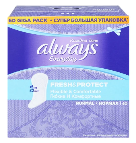 Гігієнічні Прокладки Always Everyday, Вищий ґатунок, 60 шт