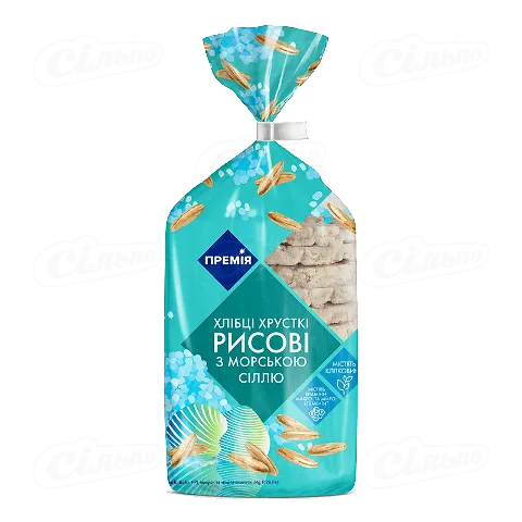 Хлібці «Премія» з морською сіллю, 100г