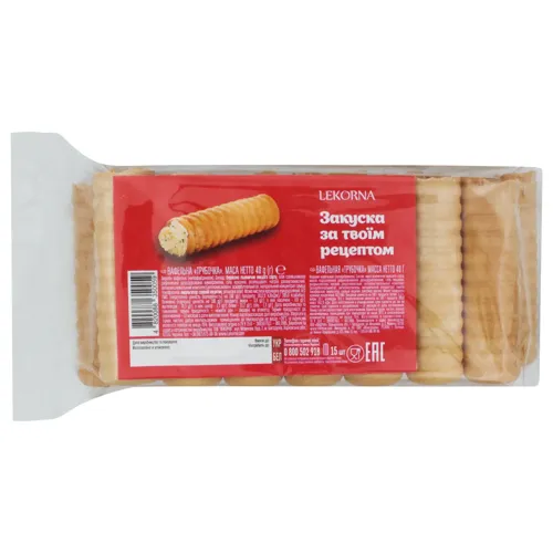 Трубочка вафельна Lekorna м/у 40г