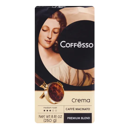 Кава мелена натуральна смажена Crema Coffesso вищого ґатунку 250г