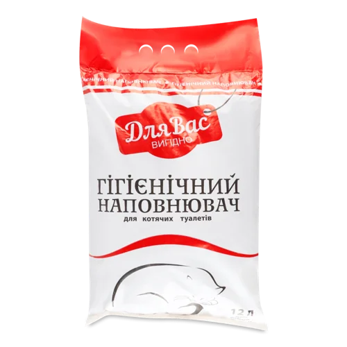 Наповнювач Для Котячого Туалету Гігієнічний В/ґ Для Вас, 3кг