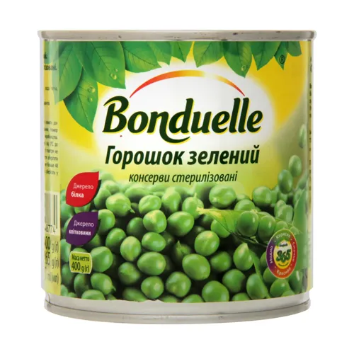 Горошок зелений Bonduelle з/б 400г