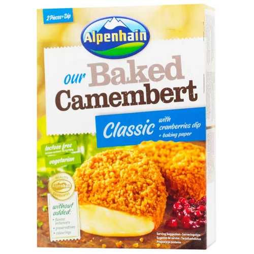 Cир запечений Alpenhain Камамбер та соус із журавлини 57% 200г
