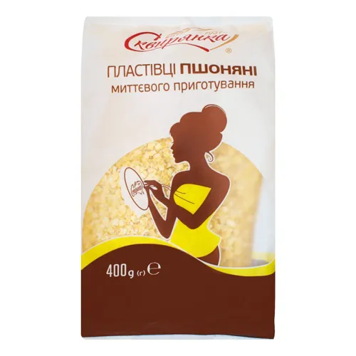 Пластівці пшоняні миттєвого приготування Сквирянка м/у 400г