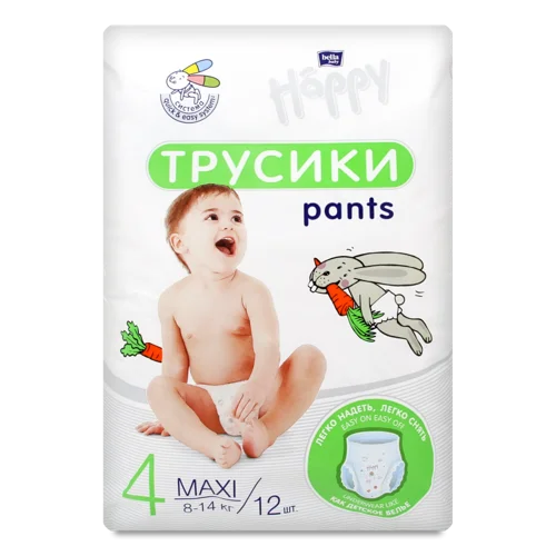Підгузки-Трусики Maxi Baby Happy Bella, 4, в/ґ, 12 шт