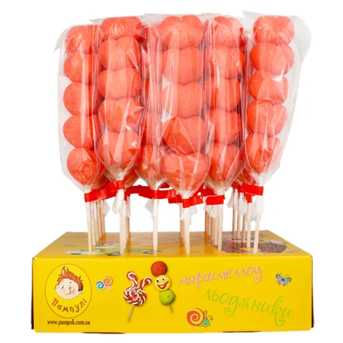 Зефір жувальний 5 сердечок 45г Пампулі