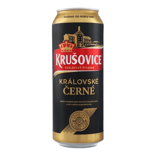 Пиво 0.5л 3.8% темне фільтроване пастеризоване Krusovice Cerne