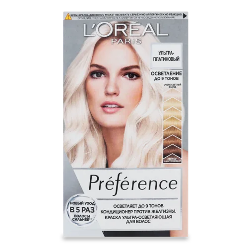Фарба Для Волосся Ультра-Освітлююча Preference Ультра-Платиновий, 1 шт