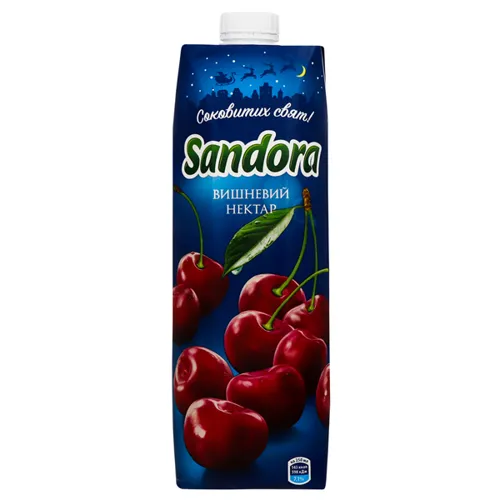 Нектар Sandora вишневий освітлений 0.95л