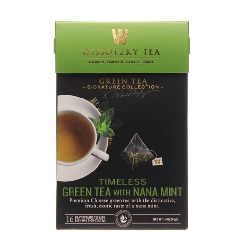 Чай зелений Wissotzky Tea з марокканською м`ятою 16*2,5г/уп