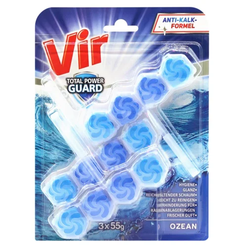 Блок для унітазу Vir Total Power Guard Океан 55г*3шт
